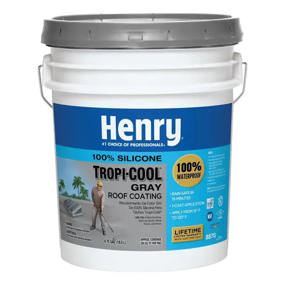 Revestimiento De Techo 4.75 Galones Color Gris Tropi-cool