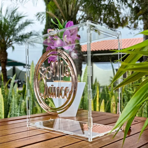 Caja Buzón Alcancía P/ Dinero / Sobres Mod: Mis Quince Rose