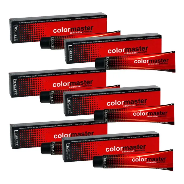 Kit Fidelite | Color Master | Coloracion Premium Pomos X6