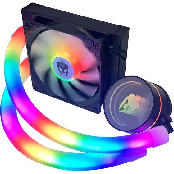 Water Cooler Fan Gamer Eg-1210 Evolut 120mm Mangueira Com Led Rgb Compatível Gabinete Amd Intel