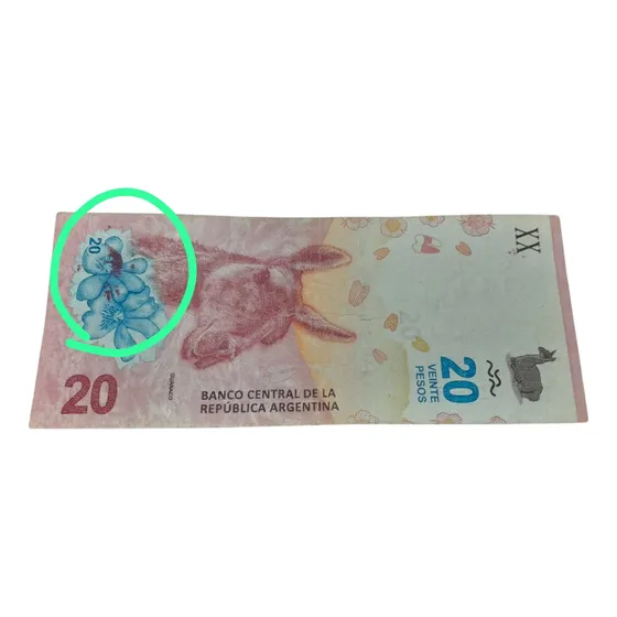 20 Pesos Con Error De Impresión