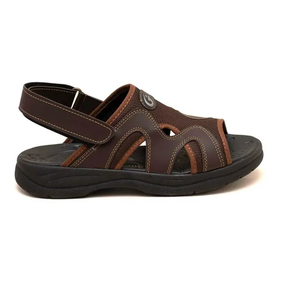 Sandalias Hombre Cuero Livianas Abrojos Frescas Comodas 100