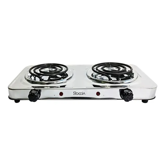 Cocina Eléctrica 2 Hornillas 110v Cromada Nueva - Tienda