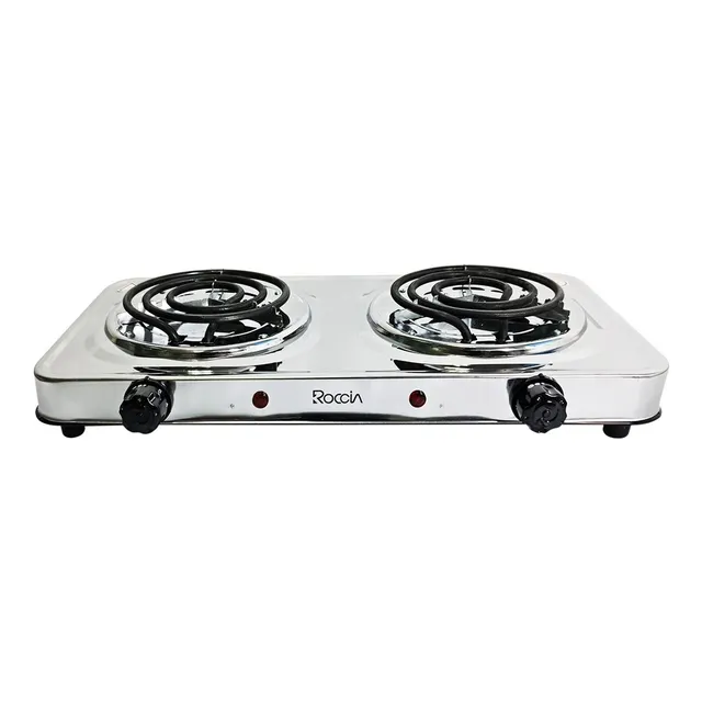 Cocina Eléctrica 2 Hornillas 110v Cromada Nueva - Tienda