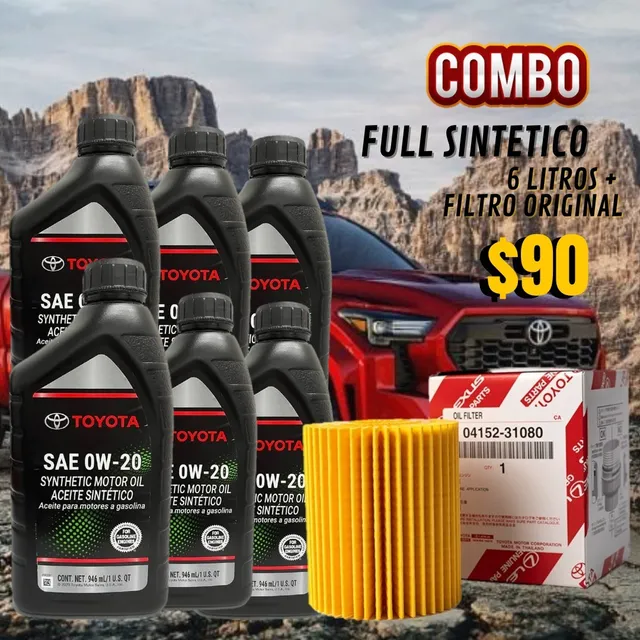 Aceite Sintético 0w-20 Toyota 4runner Tacoma Fortuner Tundra