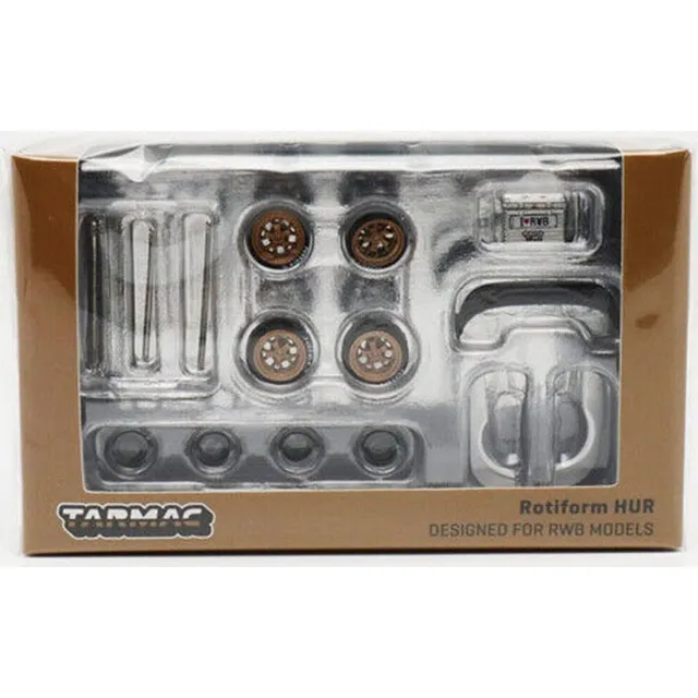 Tarmac Hot Wheels Ruedas De Goma + Accesorios Custom E/1:64 