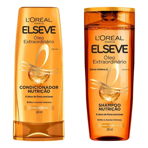 Kit Shampoo E Condicionador Elseve Óleo Extraordinário