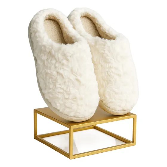 Pantufa Chinelo De Pelúcia Felpuda Slippers Antiderrapante