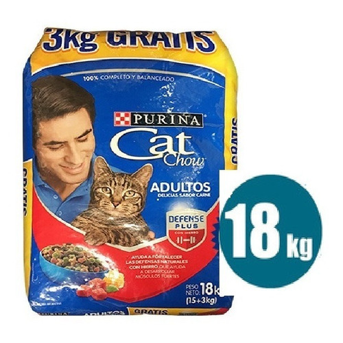 Cat Chow Gato 15k +3k Gratis + Envio Gratis
