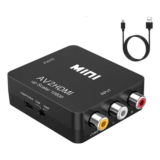 Adaptador Convertidor Rca A Hdmi 1080p