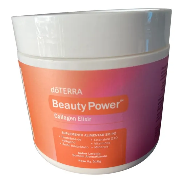 Doterra Beauty Power Colágeno Pó Laranja 210g Pote