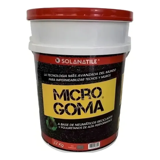 Microgoma Membrana Impermeabilizante 22 Kg Para Piso Y Pared Acabado Mate Color Gris | Cuotas sin interés