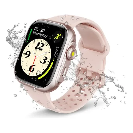 Relógio Smartwatch Gps Alexa 1.85 Bettdow Fb041 Esportivo Caixa Rosa Pulseira Branco