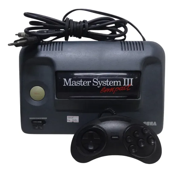 Console Master System 3 Iii Compact Original Sega Tectoy Com Controle Saída Rf Alex Kidd Cod Fs