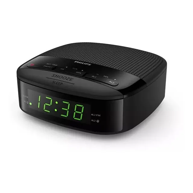 Radio Reloj Despertador Digital Philips Fm 2 Alarmas Snooze