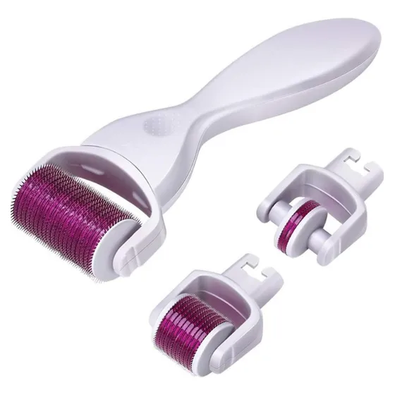 Dermaroller Mesoroller 3en1 Facial Capilar 0.50mm 1mm 1.5 Mm