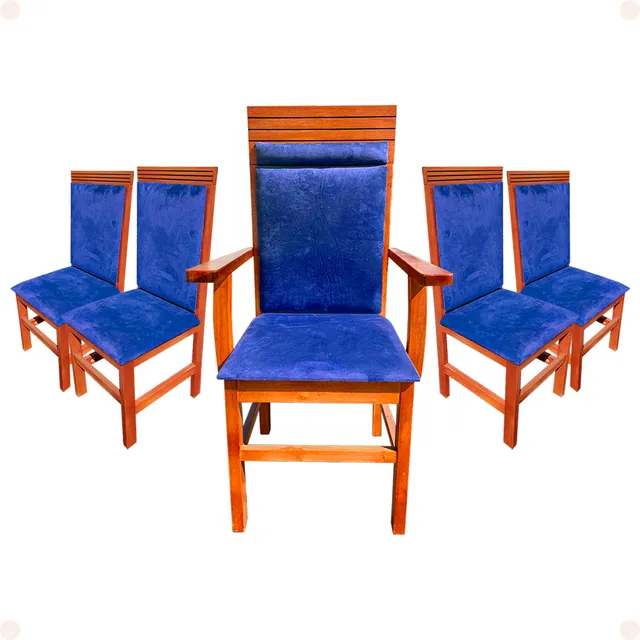 Conjunto 5 Cadeiras Para Altar De Igreja Capela Paróquia