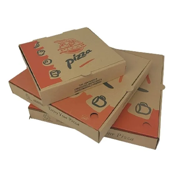 50 Cajas Pizza Con Diseño Resistentes 32x32x4,5 Cm