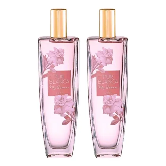 Avon Pur Blanca My Essence Colônia 75ml Para Mulher Kit 2 Unidades