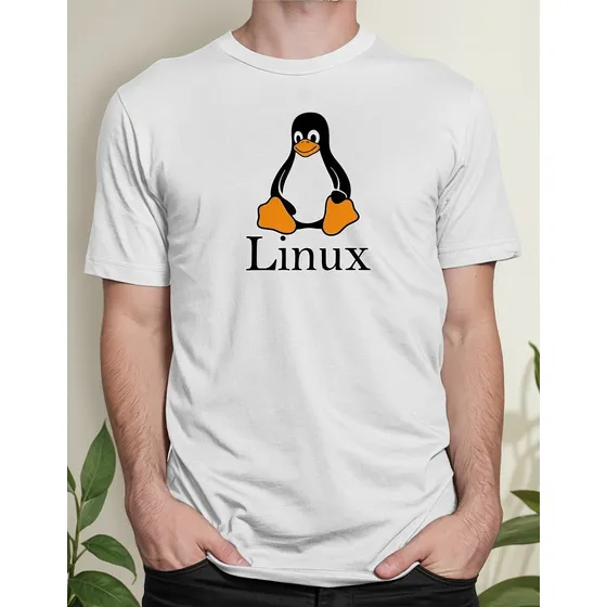 Camiseta Camisa Linux Sistema Pinguim Informática Nerd Geek