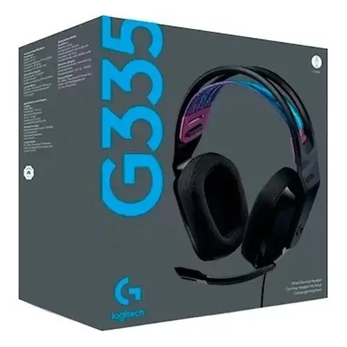 Audífonos Gamer Logitech G335 Ligero Multidispositivo Color Negro | Cuotas sin interés