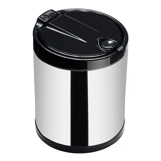 Cesto Lixo Inox 2,5 Litros **ideal Para Pia Inox* Veja !!! Cor Prateado Código 3506