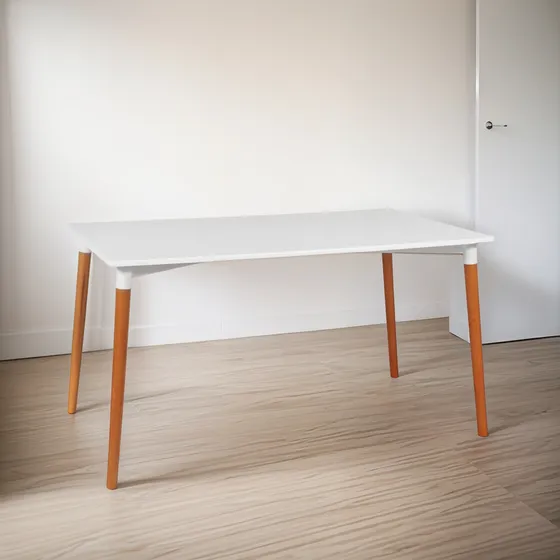 Mesa Eames Rectangular 140x80 Escandinava Blanca