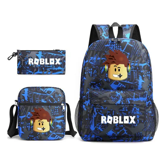 . Mochila Unisex New Roblox Game De Tres Piezas For Estudiant