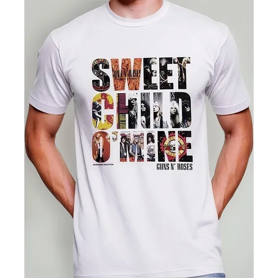 Camiseta Premium Dtf Rock Estampada Guns And Roses Gnr 01