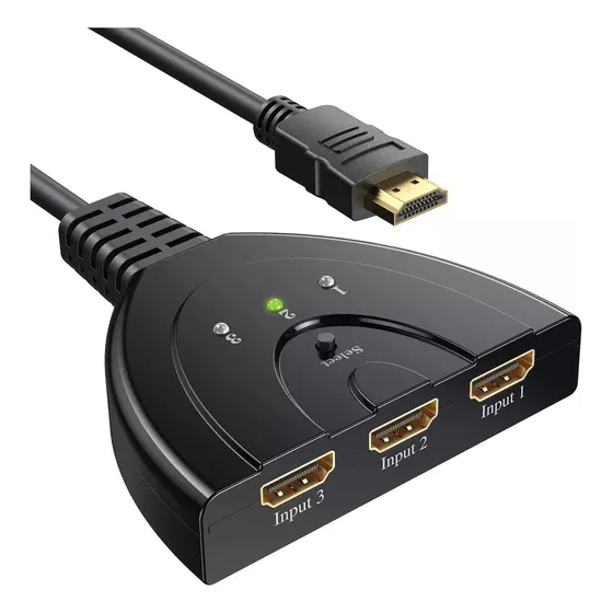 Switch Hdmi 3 Puertos A 1 Hdmi 1080p 1x3