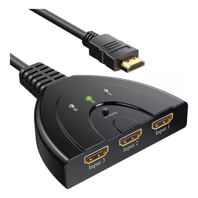 Switch Hdmi 3 Puertos A 1 Hdmi 1080p 1x3