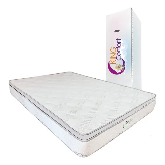 Colchon Individual Memory Foam Color Blanco 21 Cm Altura