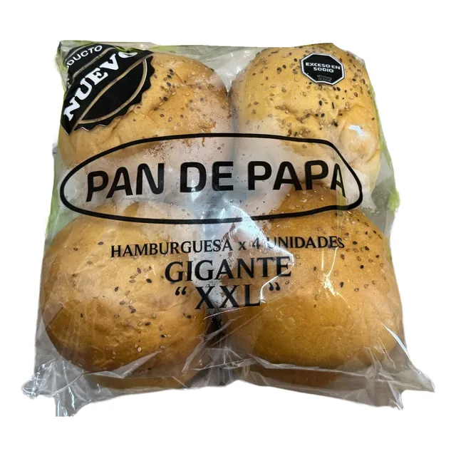 Pan De Papa Benevento Xxl 12cm X  40 Unidades