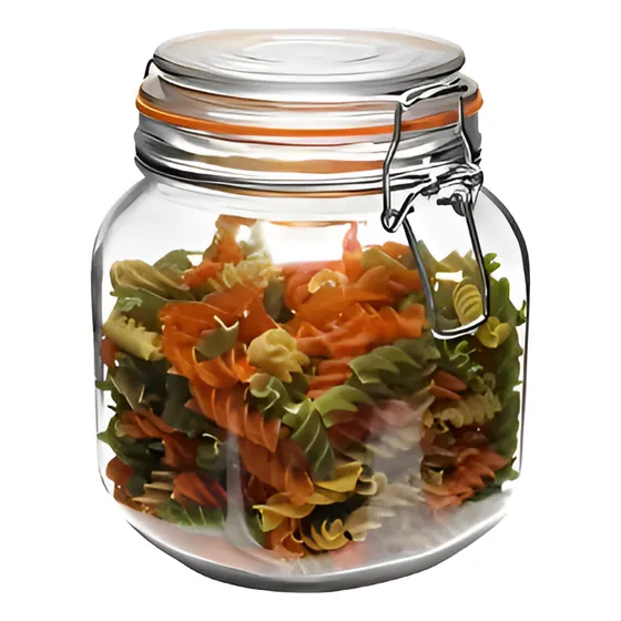 Frasco Tarro Canister Hermético 800ml Con Tapa Allegra Color Transparente