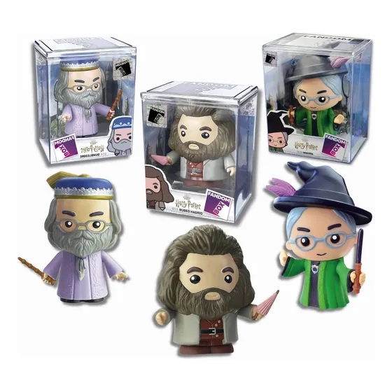 Kit 3 Bonecos Coleção Harry Potter Fandom Box - Líder Brinq