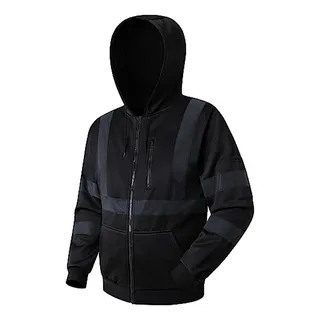 Sudadera De Seguridad Con Capucha Y Cierre De Cremallera Par Sudadera De Seguridad Con Capucha Y Cierre De Cremallera Par