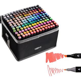 Conjunto De Canetinhas Touch Coloridas Ponta Dupla 168 Cores Conjunto De Canetinhas Touch Coloridas Ponta Dupla 168 Cores