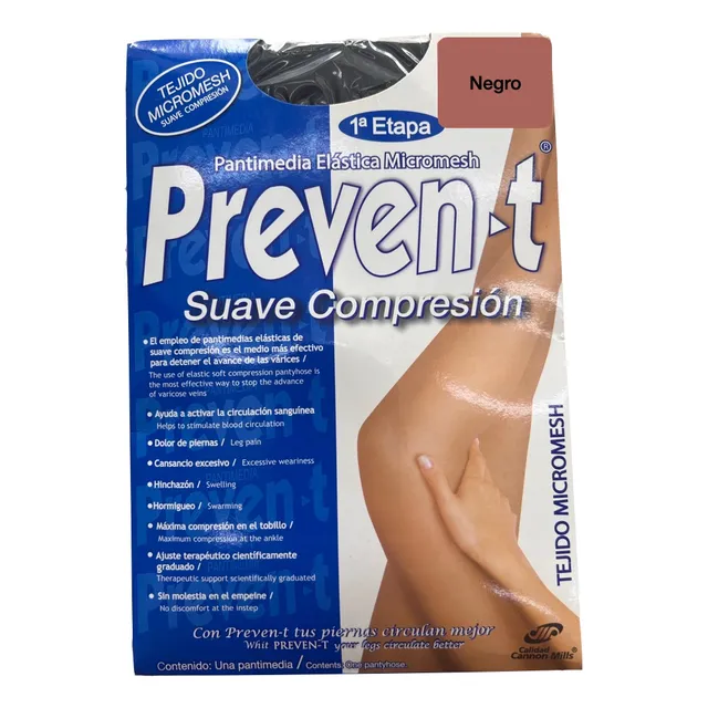 Pantimedia Prevent Suave Compresión. Varios Colores