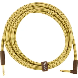 Cabo P10xp10 Em L (90°) 3 M Fender Deluxe Tweed Amarelo Cabo P10xp10 Em L (90°) 3 M Fender Deluxe Tweed Amarelo
