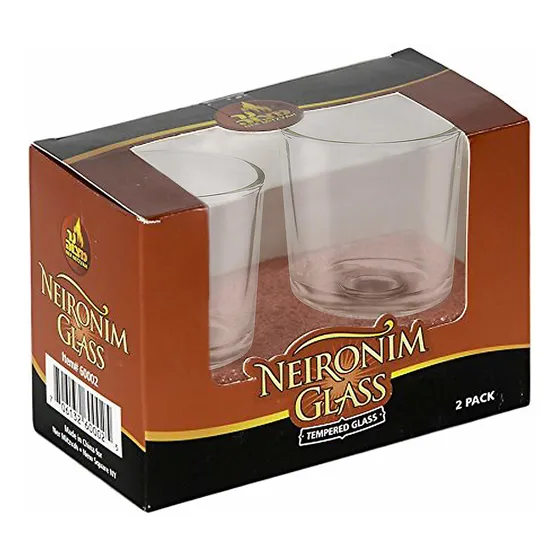 Ner Mitzvah Portavela Cristal Para Shabbo 2 Transparente