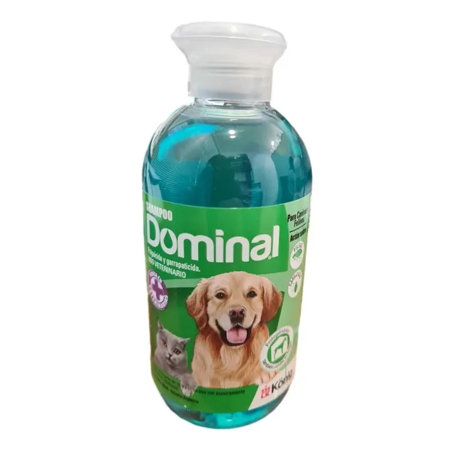 Shampoo Dominal Pulgicida Y Garrapaticida 250ml/perro Y Gato