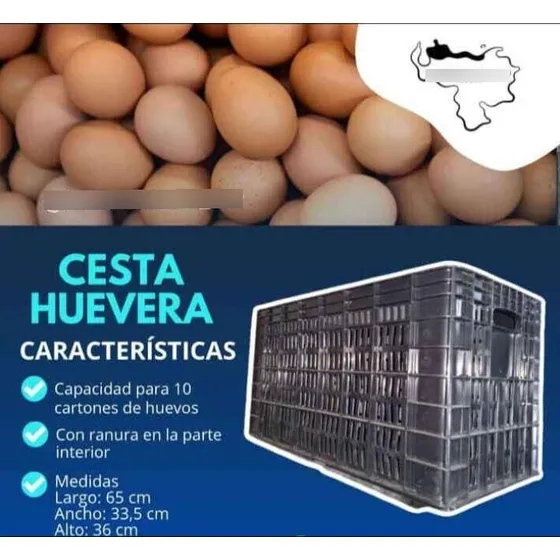 Cestas Plasticas Para Huevos  Nuevas 