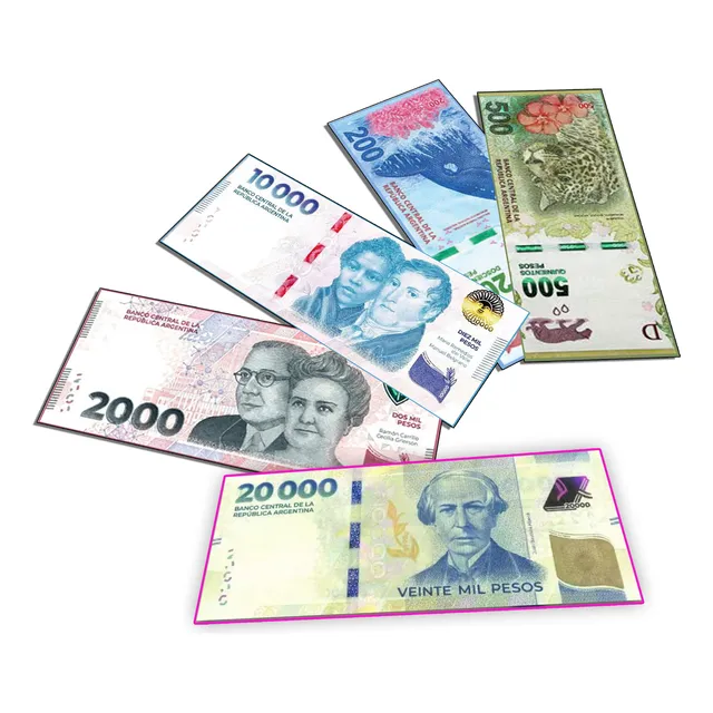 Kit Billetes Argentinos Digitales Para Imprimir Didactico