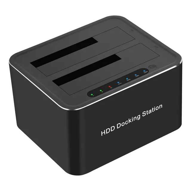 Estación De Acoplamiento De Disco Duro Usb3.0 De Doble Bahía
