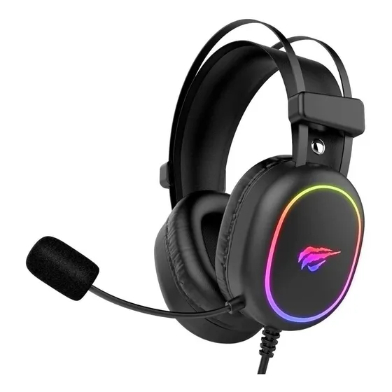 Auriculares Gamer Iluminacion Rgb Led Cable Usb 3.5mm Gtia