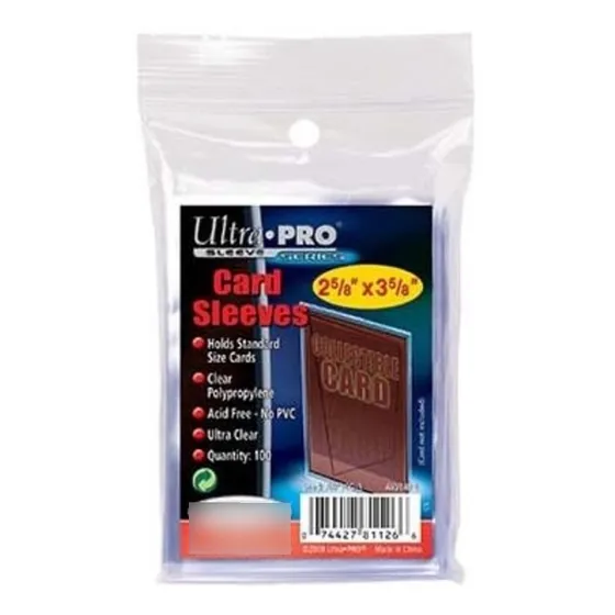 Paquete De 100 Sleeves Protectores Ultra Pro Para Barajitas