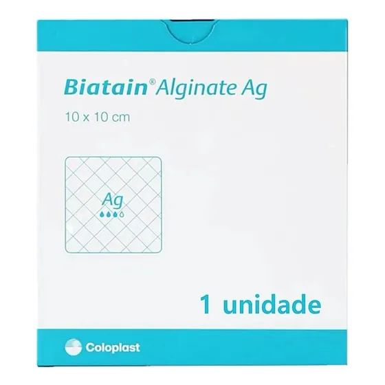 Curativo Biatain Alginato Ag 10x10 Coloplast  - 1 Uni