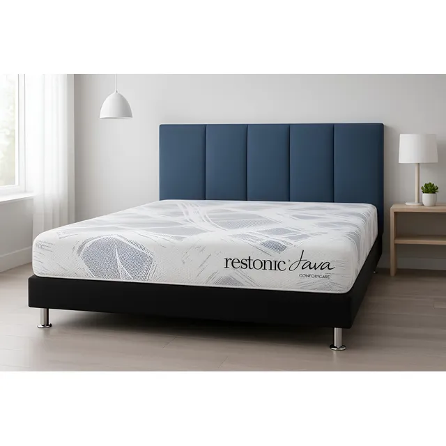 Colchón Restonic Matrimonial Memory Foam 5 Años De Garantia Gris