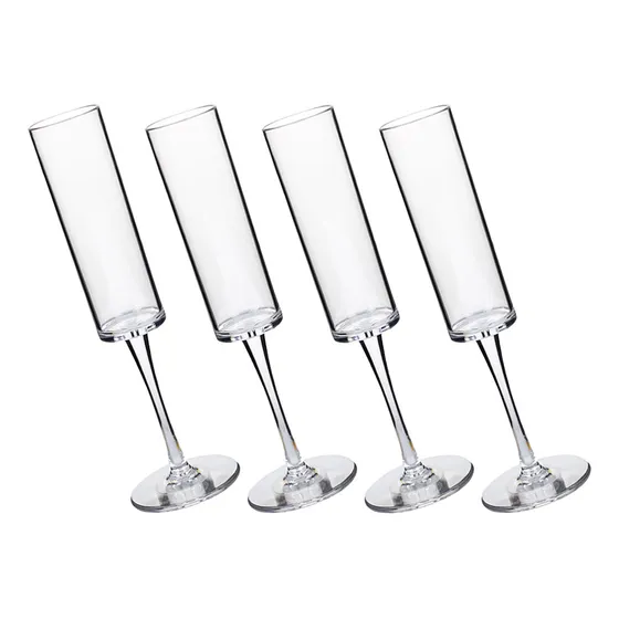 Copas Rojas Para Beber, 4 Unidades, Flautas, Copas Para Fies