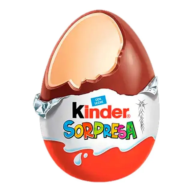 Huevo Kinder Sorpresa Celeste Nene Chocolate Con Leche X 12u